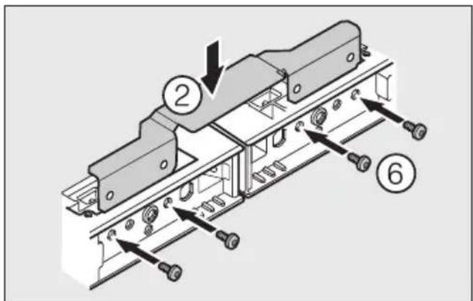 MIELE KSK 6300 - Montering under en bordplade af materiale, der ikke kan skrues i - 1