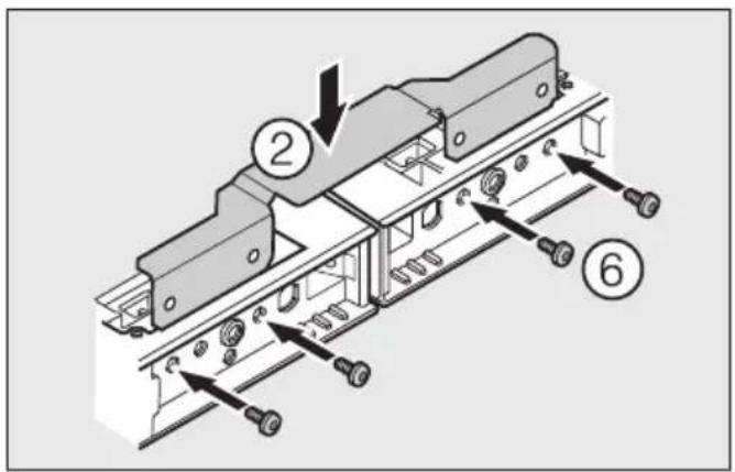 MIELE KSK 6300 - Pour un montage sous un plan de travail en matériau non vissable - 1