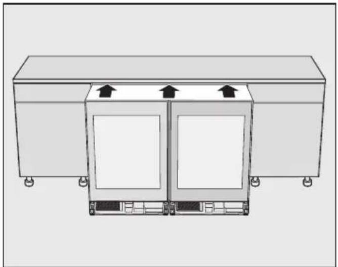 MIELE KSK 6300 - Introducir la combinación en el hueco - 1