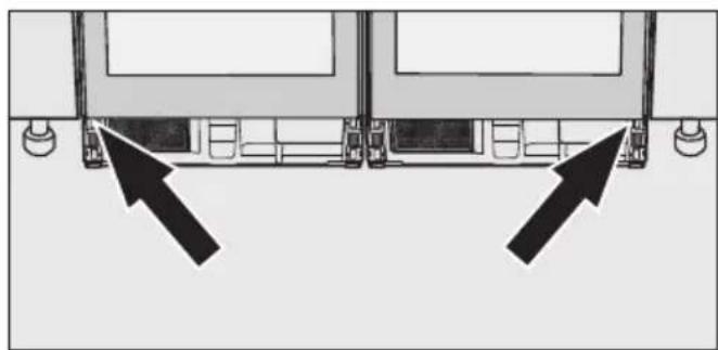 MIELE KSK 6300 - Fästa kombinationen i nischen - 1