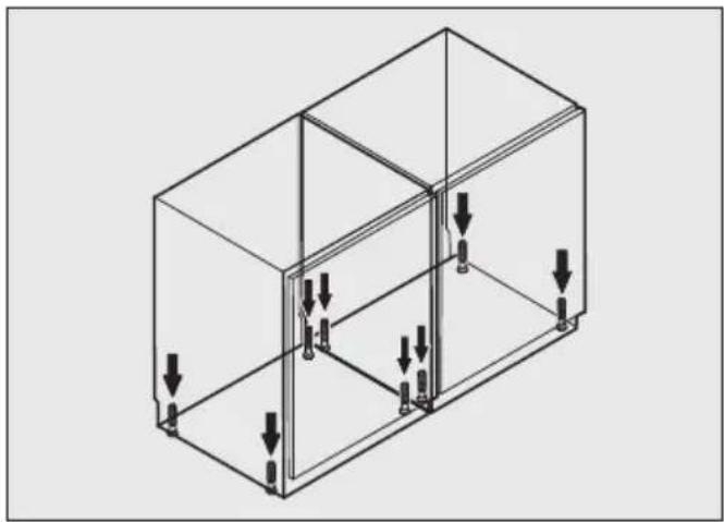 MIELE KSK 6300 - Cihazların hazırlanması, hizalanması ve bağlanması - 1