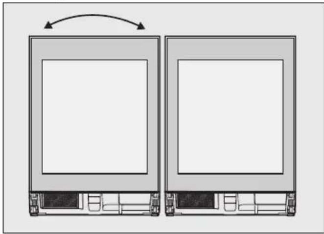 MIELE KSK 6300 - Cambiar el sentido de apertura de la puerta - 1