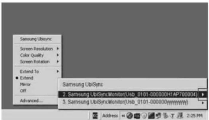 SAMSUNG 940UX - Konfigurowanie informaci wyswietlanych na monitorze USB - 2