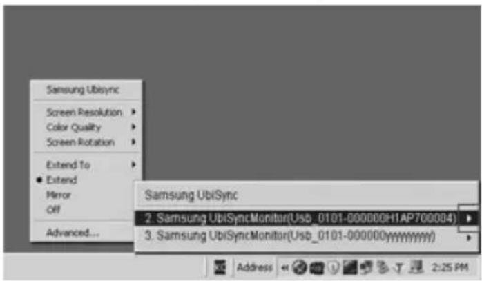 SAMSUNG 940UX - Konfigurering av USB informationsfönster - 2