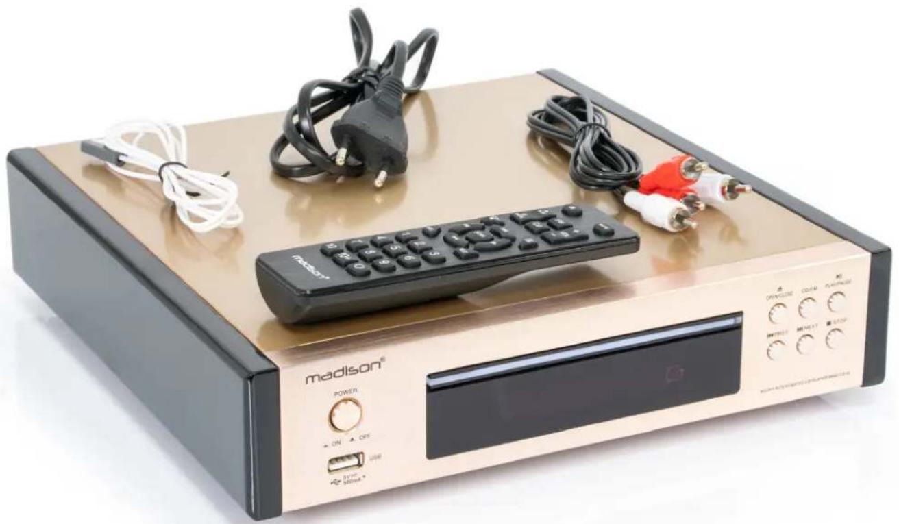 MADISON MADCD10 - CD PLAYER / FM TUNER LECTEUR CD / TUNER FM - 1