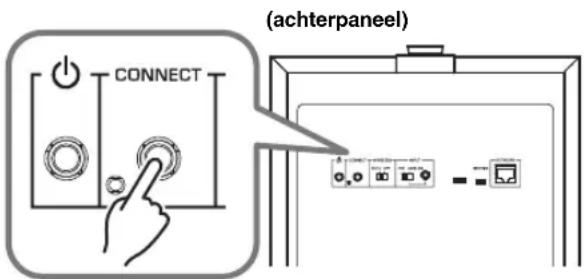 YAMAHA MusicCast SUB 100 - Houd CONNECT op het achterpaneel tenminste 10 seconden ingedrukt. - 1