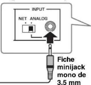 YAMAHA MusicCast SUB 100 - Dans le cas d'une utilisation sans connexion réseau (connexion analogue) - 2
