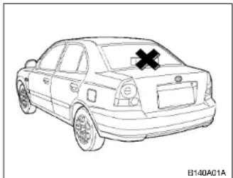 HYUNDAI Accent (2004) - AVERTISSEMENT: - 1