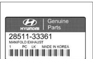 HYUNDAI Accent (2004) - INFORMATIONS RELATIVES AUX PIECES D'ORIGINE HYUNDAI - 3