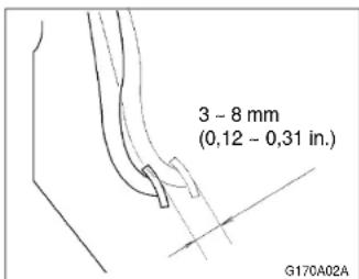 HYUNDAI Accent (2004) - CONTROLE DE LA COURSE LIBRE DE LA PEDALE DE FREIN - 1