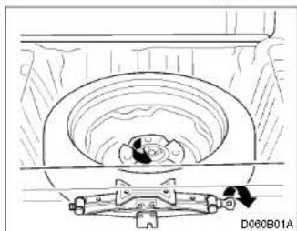 HYUNDAI Accent (2004) - SD07081-FU 1. Pour acceder à la roue de secours et à l'outillage - 1