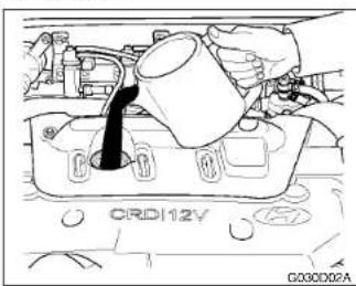 HYUNDAI Accent (2004) - Ajout d'huile - 2