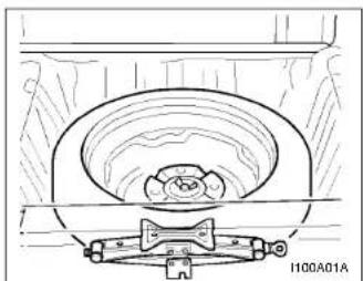 HYUNDAI Accent (2004) - 1100AD1FC-GUT ROUE DE SECOURS ET OUTILLAGE - 1