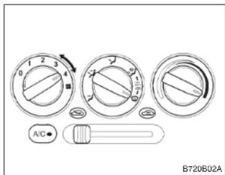 HYUNDAI Accent (2004) - Pour faire disparaitre la buee interieure sur le pare-brise. - 1