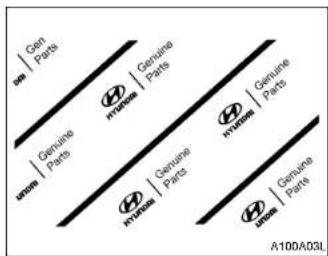 HYUNDAI Accent (2004) - INFORMATIONS RELATIVES AUX PIECES D'ORIGINE HYUNDAI - 1