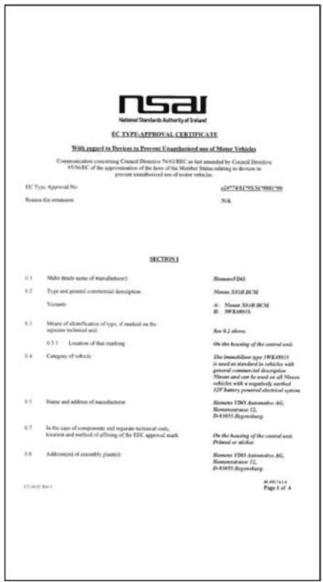 NISSAN Cabstar (2014) - APIOMOESIKPIHSEYXNOTHTA TOY SYETHMATOAKINHTOIOHHS (NATS) - 2