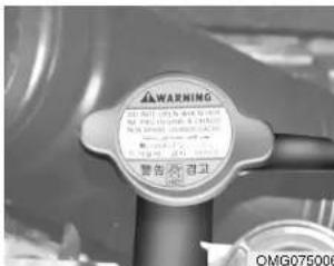KIA Optima (2008) - Liquide de refroidissement du moteur - 1