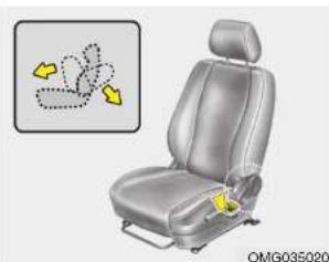 KIA Optima (2008) - Réglage des sièges avant (Type manuel) - 2