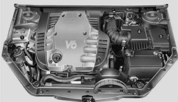 KIA Optima (2008) - COMPARTIMENT MOTEUR - 1