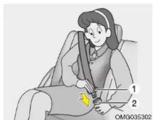 KIA Optima (2008) - Ceinture trois points - 1