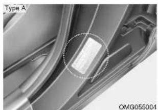 KIA Optima (2008) - ETIQUETTES D'INFORMATION - 2