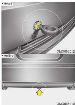 KIA Optima (2008) - Crochet de remorquage avant - 2