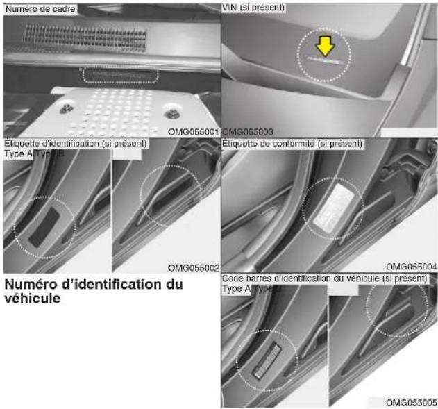 KIA Optima (2008) - ETIQUETTES D'INFORMATION - 1