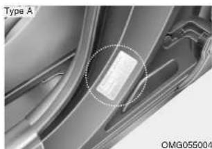 KIA Optima (2008) - Pressions de gonflage - 1