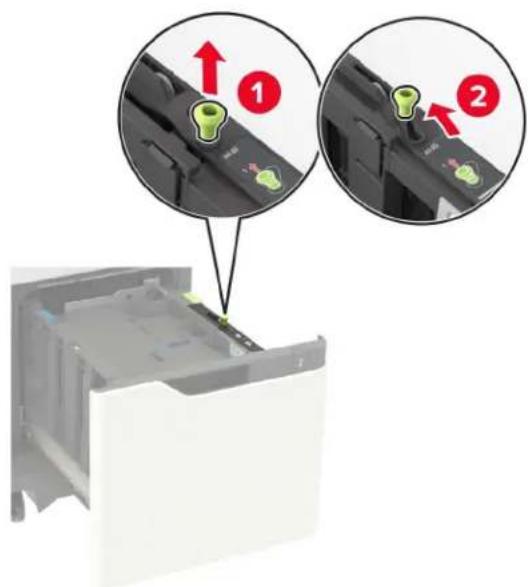 LEXMARK MB2770adhwe - Chargement du papier au format A4, Lettre, Légal, Oficio et Folio - 1