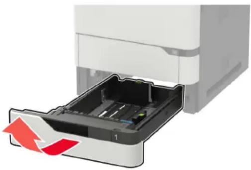 LEXMARK MB2770adhwe - Chargement du tiroir 250 feuilles ou 550 feuilles - 2