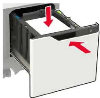 LEXMARK MB2770adhwe - Chargement du papier au format A4, Lettre, Légal, Oficio et Folio - 8