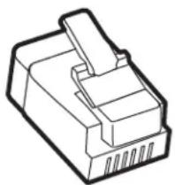 LEXMARK MB2770adhwe - Configuration de la télécopie dans des pays ou régions où les prises murales et fiches de téléphone sont différentes - 1