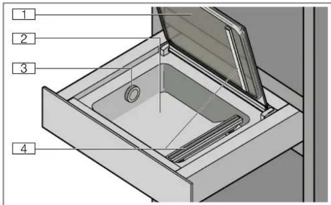 GAGGENAU DV461100 - Opbouw van de vacumeerlade - 1