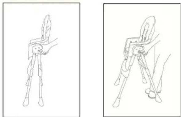 Topmark Jess T2085 - To open the high chair - 1
