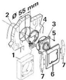 Trumatic E 4000 - Installing the control panel with rotary switch - 1
