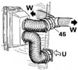 Trumatic E 4000 - Verdeling van warmelucht en terugvoer van omgevingslucht bij uitwendige montage - 2