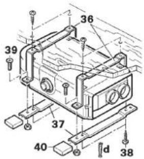Trumatic E 4000 - Fastening the heating appliance - 1