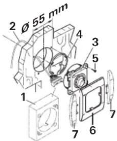 Trumatic E 4000 - Montering af betjeningsdel med drejekontakt - 1