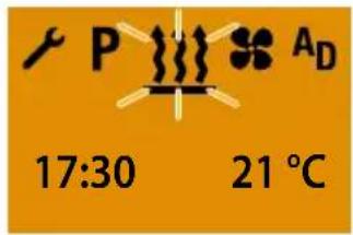 Eberspacher EasyStart Timer - Affichage d'initialisation apres la mise en circuit - 1