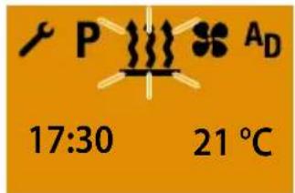 Eberspacher EasyStart Timer - Chauffage MARCHE avec shortpress et le sous-menu des paramétrages - 1