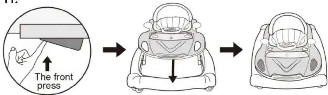 Baninni Foriano BN151 - WIE SIE DAS WALKER FALTEN Schritt 11. - 1
