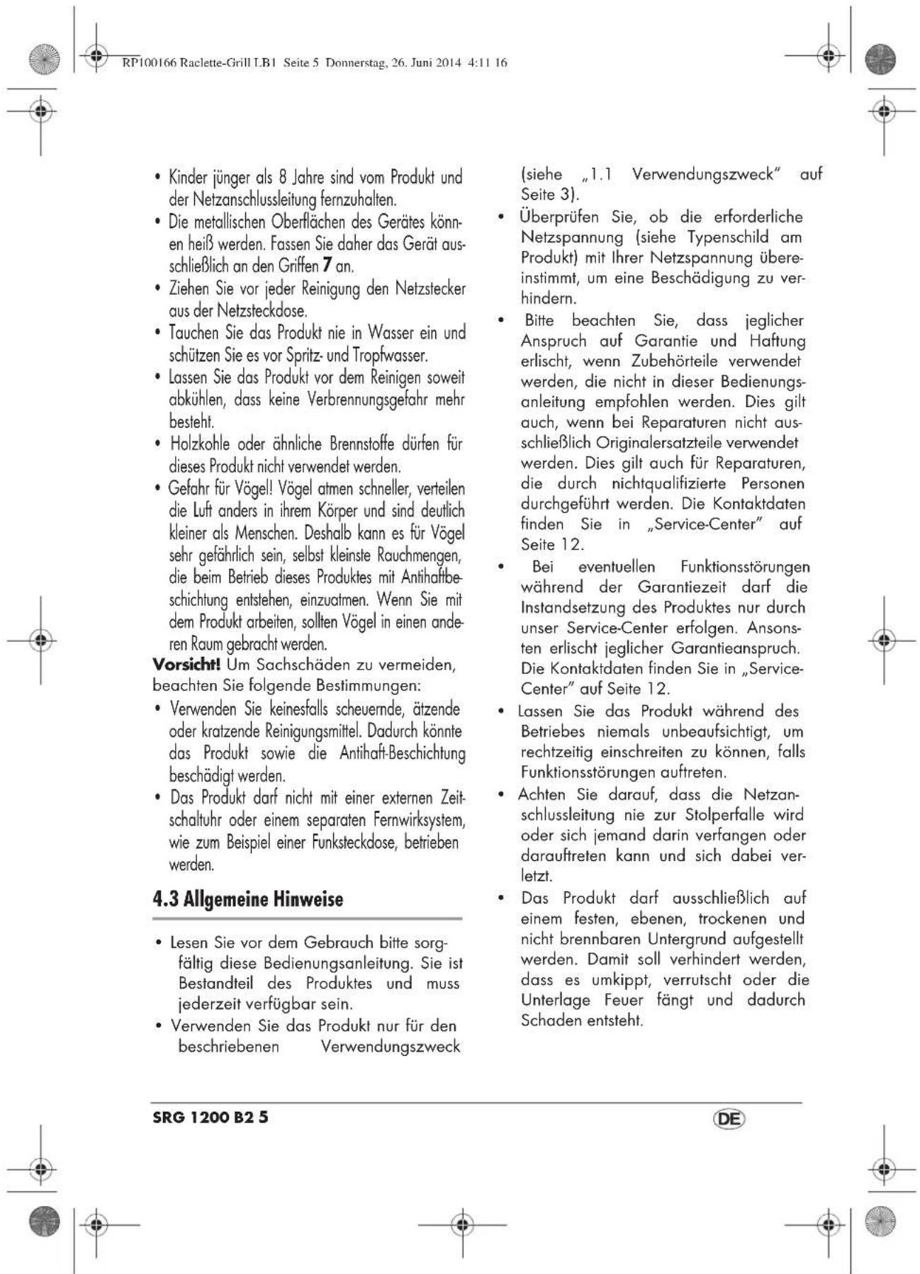 SILVERCREST SRGS 1400 B2 - 7