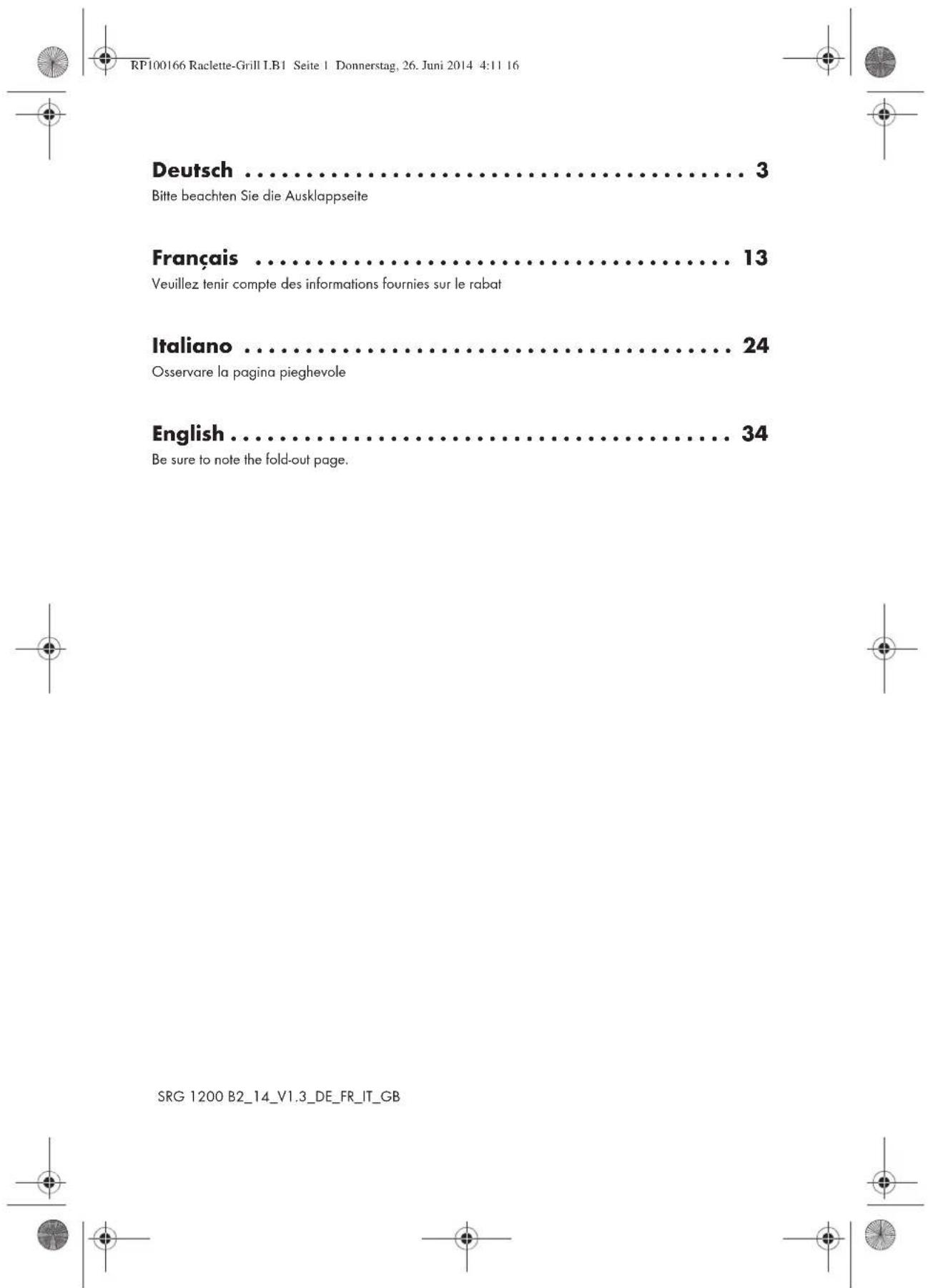 SILVERCREST SRGS 1400 B2 - 2