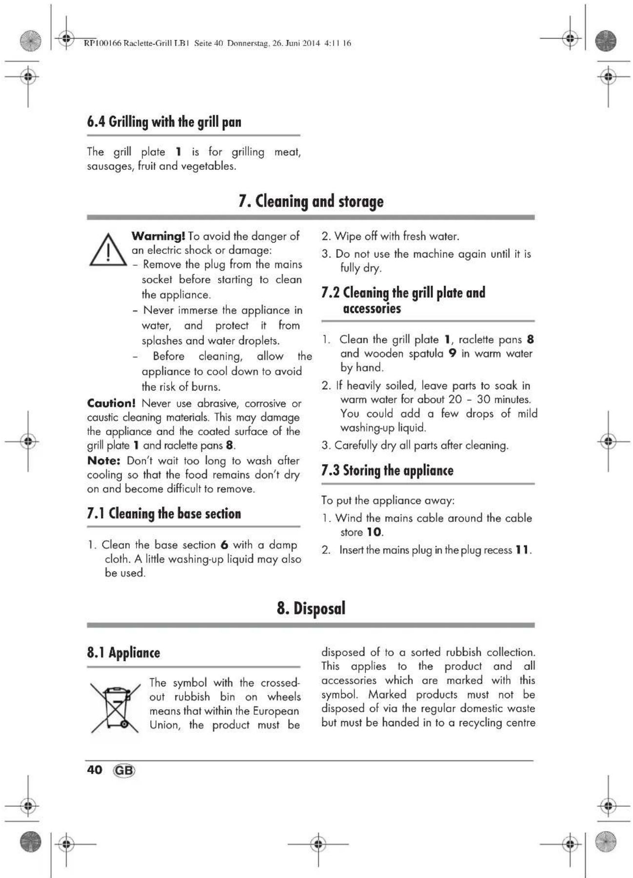 SILVERCREST SRGS 1400 B2 - 19