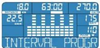 Energetics Exercise Monitor E205 - Interval program - 1