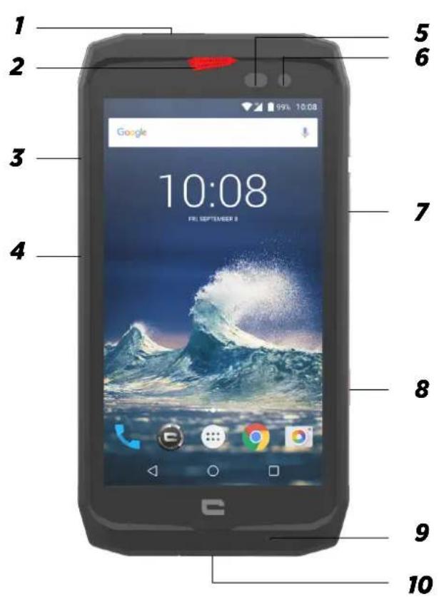 CROSSCALL ACTIONX3 - APERÇU DU TÉLÉPHONE - 1