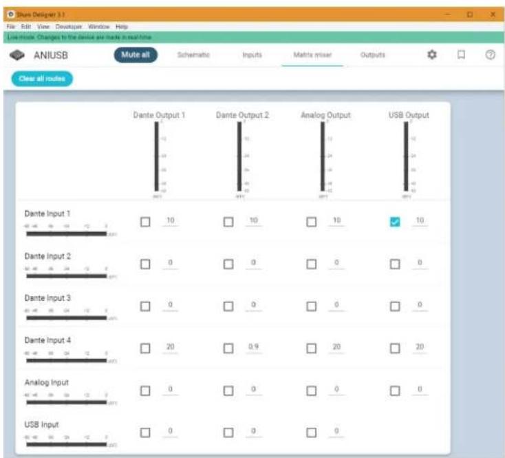 SHURE ANIUSBMATRIX - Étape 3: Configuration de l'audio - 1