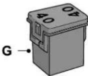 Lincoln MKC (2019) - Types de fusibles - 7