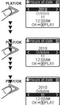 OLYMPUS DP10 - Réglage de l'heure et date - 3