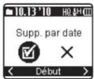 OLYMPUS DP10 - Sélectionnez le fichier à effacer et arrêtez la lecture à l'avance. - 10